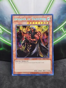 Yugioh Invader of Darkness IOC-EN111 Secret Rare NM - Image 1