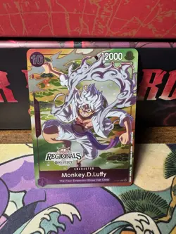 Monkey D Luffy Offline Regional 2024 Participant P-041 One Piece Promo Card - Image 2