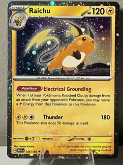 Sam’s Club Cosmos Holo Raichu Dragonite Machado Pokemon 151 TCG 3 Card Lot - Image 4