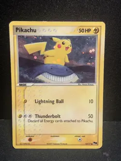 Pikachu 12/17 Pop Series 5 Holo Inverted Back Error Pokemon Card - Image 1