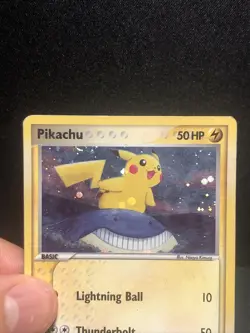 Pikachu 12/17 Pop Series 5 Holo Inverted Back Error Pokemon Card - Image 2