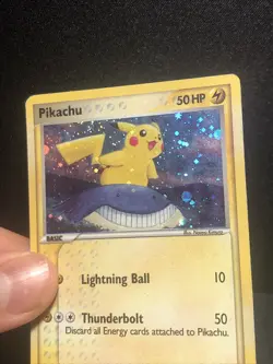 Pikachu 12/17 Pop Series 5 Holo Inverted Back Error Pokemon Card - Image 4