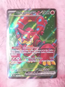 Pokemon TCG Volcanion EX Holo Ultra Rare Card 171/159 Sv09: Journey Together - Image 1