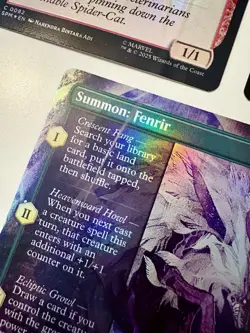 Magic The Gathering Misprint/Miscut 5 Card Lot. Spider-man Foils. LOTR Crimp. - Image 4