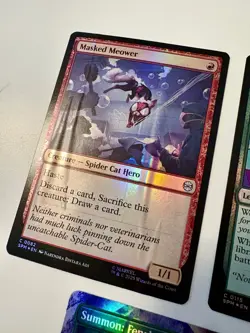 Magic The Gathering Misprint/Miscut 5 Card Lot. Spider-man Foils. LOTR Crimp. - Image 5