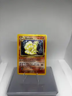 Pokemon TCG Ninetales Base Set Holo Unlimited Rare Card 12/102 LP Condition - Image 1