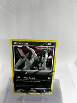 Pokemon TCG Arceus LV. 100 AR1 Platinum Holo Rare Card LP Condition - Image 2