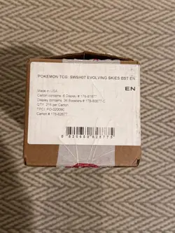 RARE+ Evolving Skies Booster Box Case EMPTY (No Cards) Pokemon TCG For Display - Image 1
