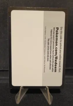 Pokemon TCG Misprint Error Blank Code Card - Black - Image 1