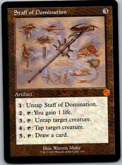 Staff of Domination (Schematic) - The Brothers' War: Retro Frame Artifacts (119) - Image 1