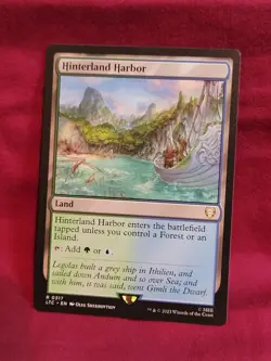 Hinterland Harbor 0317 Non Foil Rare LOTR Commander MTG Near Mint - Image 3