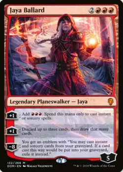 X 1 Jaya Ballard NM-M DOM Dominaria 132 Mythic MTG Magic The Gathering - Image 1