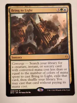 Bring to Light - Battle for Zendikar - Magic the Gathering MTG Nice! - Image 1