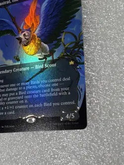 Kastral, the Windcrested (Borderless) (Raised Foil) Bloomburrow Foil - Image 3