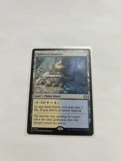 MTG Hallowed Fountain ECL 0265 Lorwyn Eclipsed Regular Rare Shock Land NM - Image 1