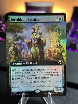 Formidable Speaker (Extended Art) Lorwyn Eclipsed Foil - Image 1