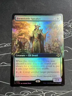 Formidable Speaker (Extended Art) Lorwyn Eclipsed Foil - Image 2