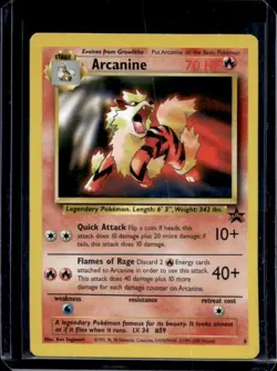 1999 Pokemon Wizards Black Star Promos Arcanine #6 - Image 1