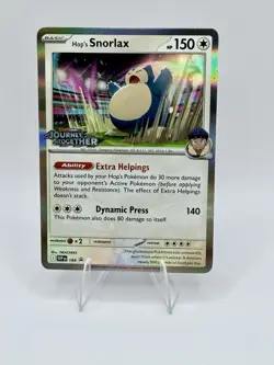 Pokemon Hop's Snorlax Sv09: Journey Together 184 Promo Prerelease Holo Stamped - Image 1