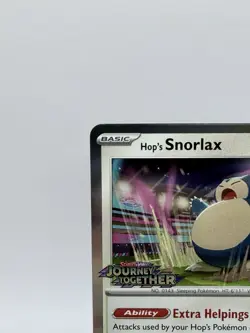 Pokemon Hop's Snorlax Sv09: Journey Together 184 Promo Prerelease Holo Stamped - Image 4