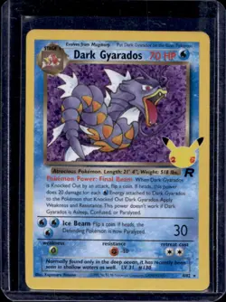 2021 Pokemon SWSH Celebrations Dark Gyarados Classic Collection #8/82 - Image 1