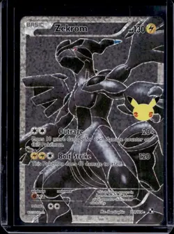 2021 Pokemon SWSH Celebrations Zekrom Classic Collection #114/114 - Image 1