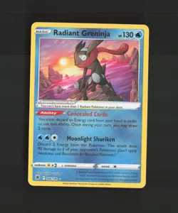 Radiant Greninja 046/189 Astral Radiance Ultra Rare Holo Pokemon Card NM - Image 1