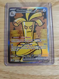 Pokemon Gholdengo ex 252/182 Paradox Rift Special Illustration Rare Holo - Image 1