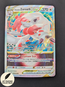 Hisuian Zoroark Vstar JUMBO Black Star Promo SWSH298 - Oversized Pokemon TCG - Image 1