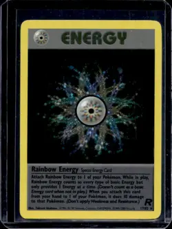 2000 Pokemon Team Rocket Rainbow Energy Holo #17/82 - Image 1