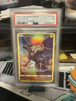 Graded PSA 7 2022 Pokemon SWSH FA/Zekrom Brilliant Stars #TG05 - Image 1