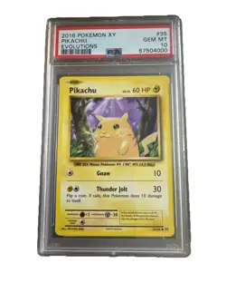 Pokemon - Pikachu 35/108 - 2016 XY Evolutions - PSA 10 GEM MINT - Image 1