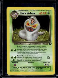 2000 Pokemon Team Rocket Dark Arbok Holo #2/82 - Image 1