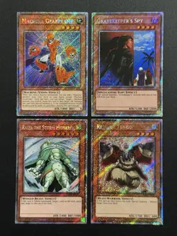 2025 YUGIOH RA04 PLATINUM SECRET RARE GRAVEKEEPERS SPY NM BONUS SET - Image 1