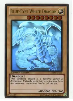 YGO Gold Series Haunted Mine Blue-Eyes White Dragon Ghost Gold Rare LP R5M8 - Image 1