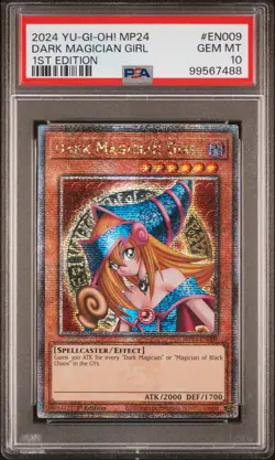 Dark Magician Girl Yugioh 2024 MP24-EN009 Quarter Century Secret Rare 1st PSA 10 - Image 1