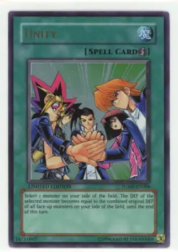 Yu-Gi-Oh Shonen Jump Magazine Promo Unity JUMP-EN006 Ultra Rare Spell LP R5M8 - Image 1