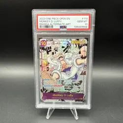 2023 One Piece OP05 Manga Alternate Art #119 Monkey D. Luffy PSA 10 GEM MINT - Image 1