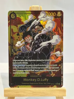 One Piece Card Game: Monkey D Luffy Custom Card Proxy Rare OP10-118 SEC Gear 4 - Image 1