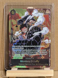 One Piece Card Game: Monkey D Luffy Custom Card Proxy Rare OP10-118 SEC Gear 4 - Image 2