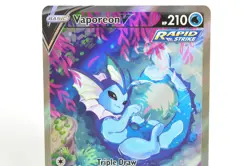 Pokemon card Vaporeon V SWSH181 Full Art SWSH Black Star Promos 2021 English LP - Image 2