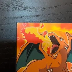 Charizard E6 of 12 Topps Movie Edition Black Logo Pokemon Card LP - Image 3