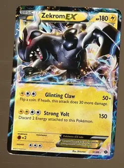 Zekrom EX 51/99 Next Destinies Ultra Rare Holo Pokemon Card VLP-LP - Image 1