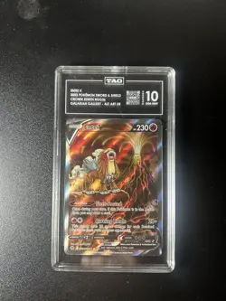 Entei v GG36/GG70 Crown Zenith: Galarian Gallery Holo Card Tag Gem MT 10 - Image 1