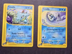 Pokemon TCG Expedition Base Set Totodile Cards 134,135/165 Nm - Image 1
