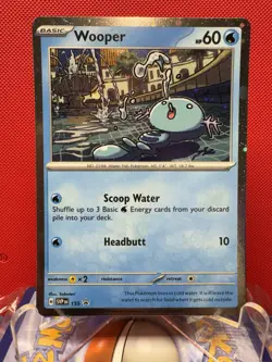Wooper Cosmos Holo Black Star Promo - SVP155 Pokemon Card NM #433 - Image 1
