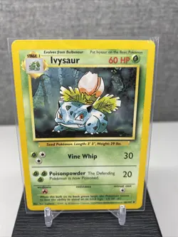 Bulbasaur 44/102 & Ivysaur 30/102- 1999 Base Set - Vintage WOTC Pokemon Card NM - Image 3