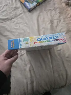 NEW Quaxly Paldea Collection Pokemon TCG Box Set w/ Pin + Oversized Card - Image 4