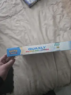 NEW Quaxly Paldea Collection Pokemon TCG Box Set w/ Pin + Oversized Card - Image 5