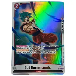 Goku DBS Dragon Ball Fusion World FS01-16 God Kamehameha Parallel Card - Image 1
